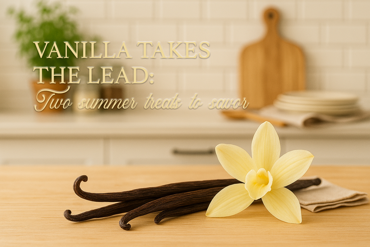 Two summer desserts that let vanilla shine