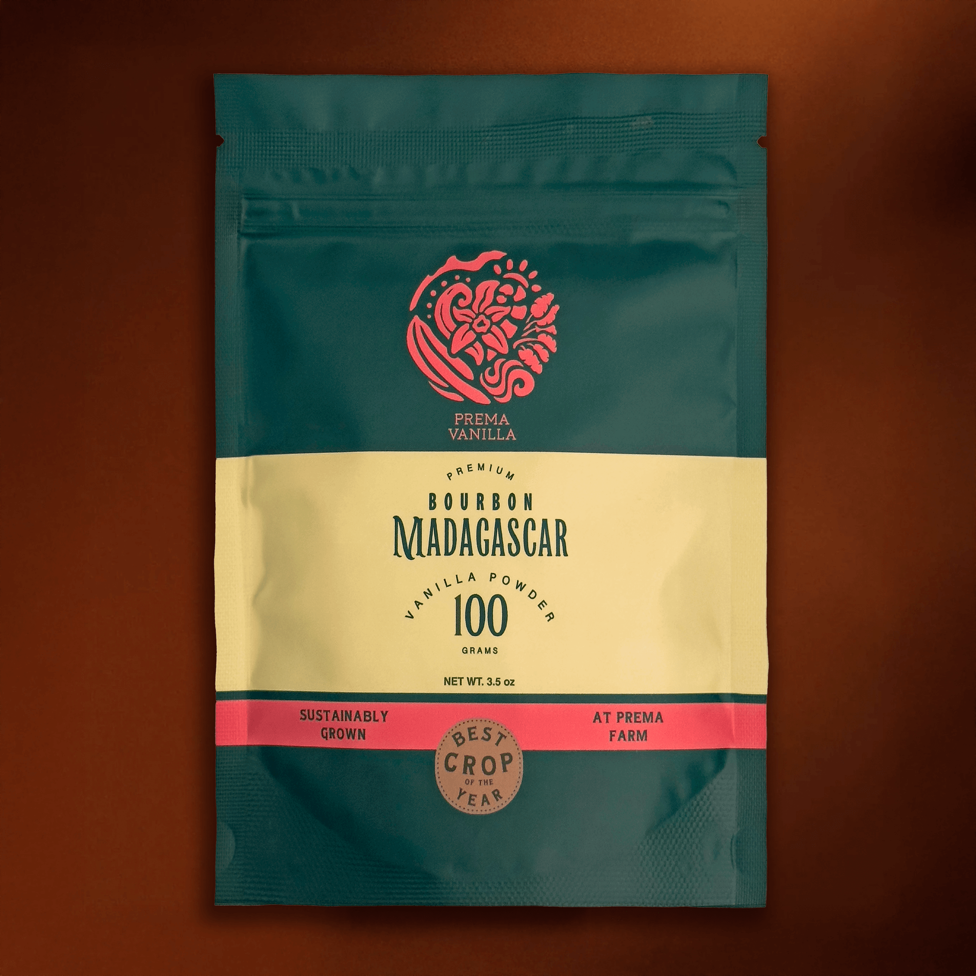 Reines gemahlenes Bourbon-Vanillepulver aus Madagaskar